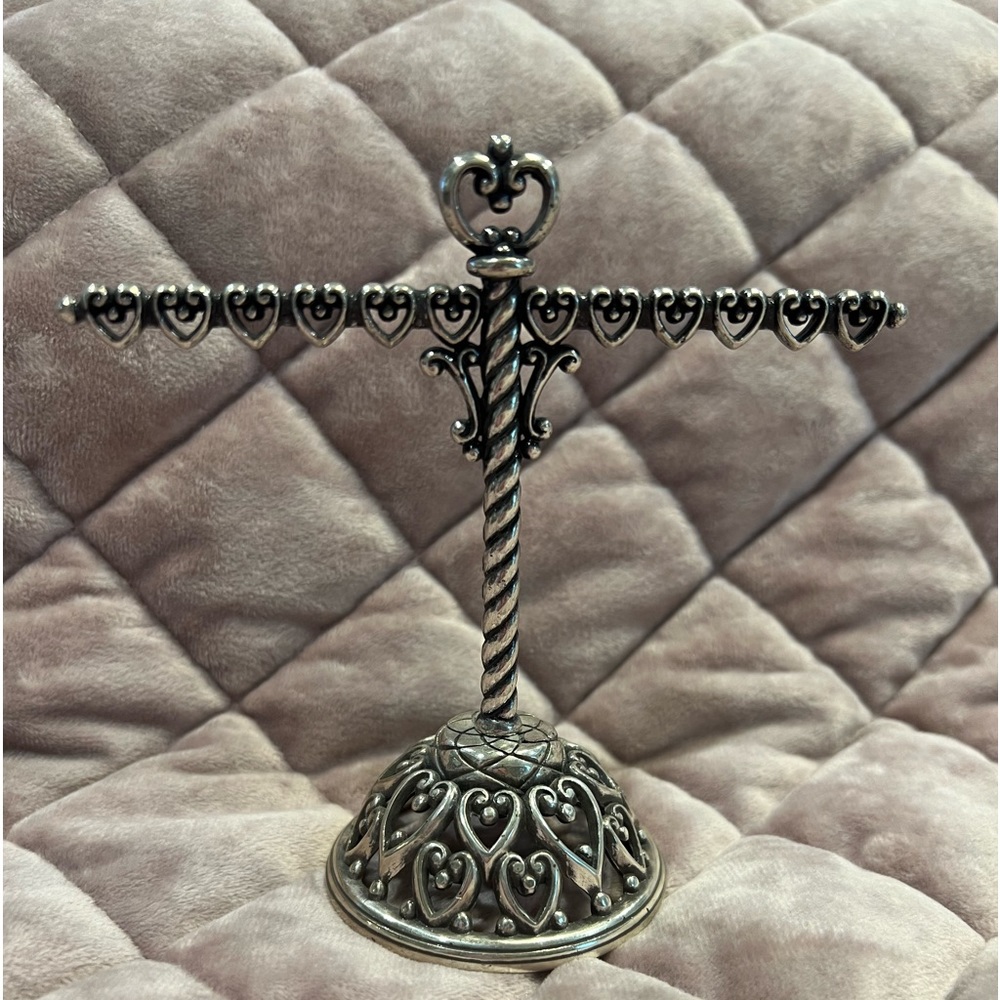 Brighton heart cross earring holder, like new condition. Smoke/pet free home.
